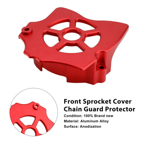 1993-2025 Honda XR650L Front Sprocket Cover Chain Guard Protector Red Generic