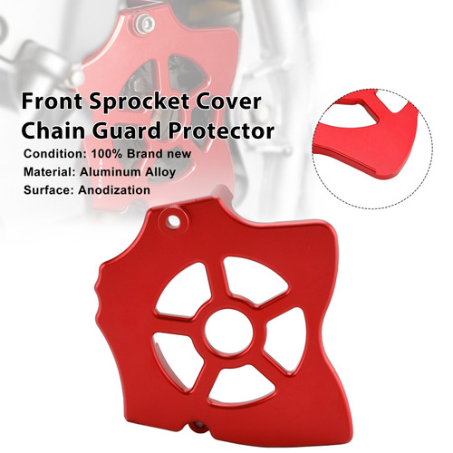 1993-2025 Honda XR650L Front Sprocket Cover Chain Guard Protector Red Generic