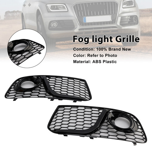 2013-2017 Audi Q5 2* Fog Light Grille 8R0807681M Black Generic