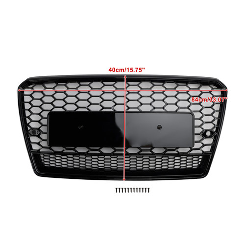 2012-2015 Audi A7/S7 RS7 Style Honeycomb Mesh Front Grille Black Generic