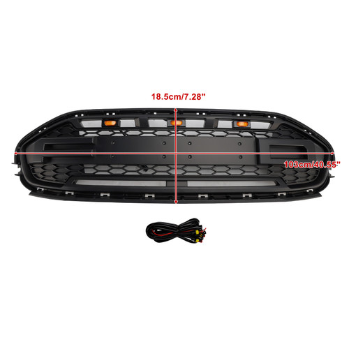 2019-2023 Ford Transit Connect Front Bumper Grille With Letters Black Generic