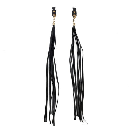 Handlebar Tassel Brake Lever Grip Decoration Black For Dyna Road Glide Road King