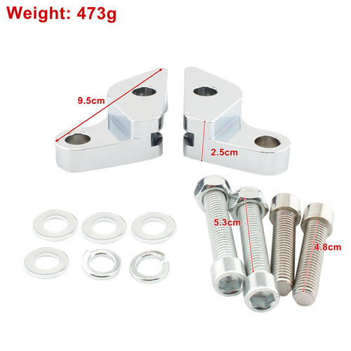 2002-2017 HARLEY VRSC V-ROD 1" Shock Lowering Kit Silver Generic