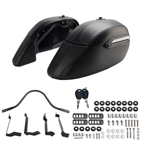 2015-2023 Kawasaki Vulcan S650 VN650 EN650 Side Saddlebag Luggage Pouch Black Generic