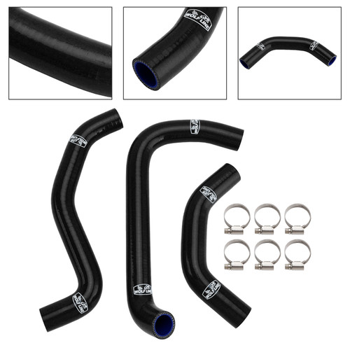 2021-2025 Kawasaki ZX-10R ZX-10RR Silicone Radiator coolant Hose kit Black Generic