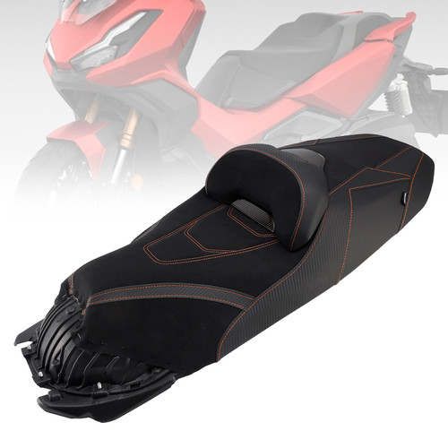 2022-2025 Honda Adv350 Rider Passenger Seat Complete Backrest Pad Orange Generic