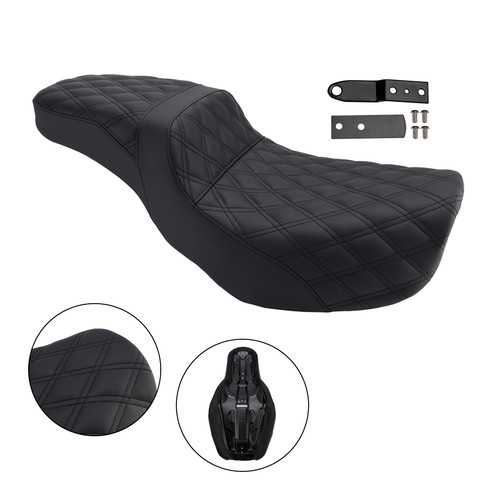2006-2017 Dyna Fxd FLD Street Bob FXDB Fat Bob FXDF Rider Passenger Seat Front Rear Cushion Diamond Generic