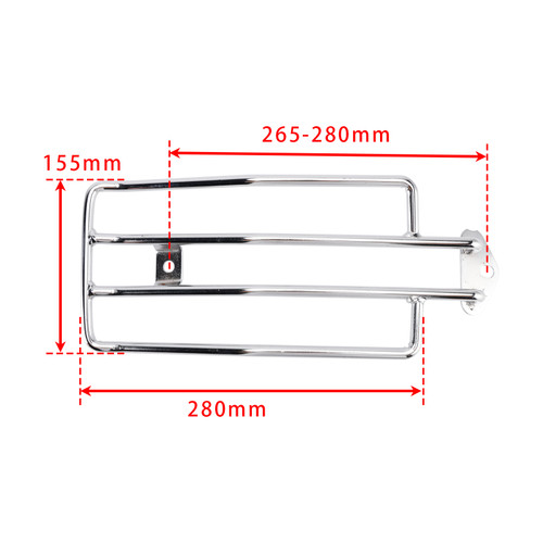 1985-2003 Sportster Rear Solo Rack Luggage Carrier Chrome Generic