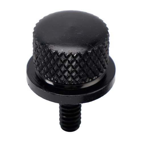 1996-2023 Touring Softail Dyna Sportster Model 1/4-20 Knurled Seat Bolt Screw Black Generic