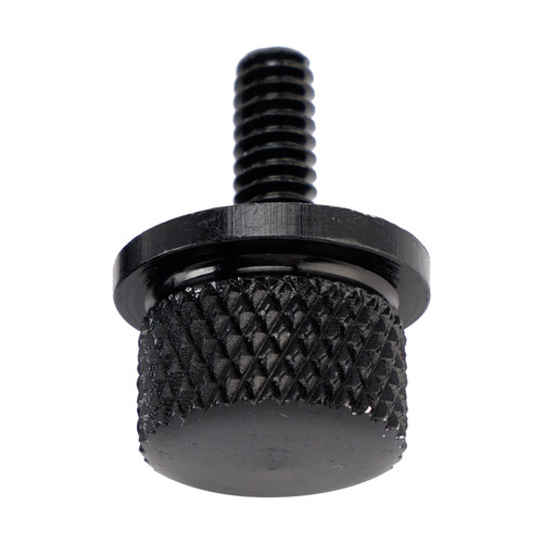 1996-2023 Touring Softail Dyna Sportster Model 1/4-20 Knurled Seat Bolt Screw Black Generic