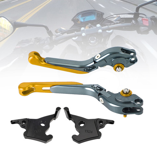 2023-2025 YAMAHA XMAX 300 Adjustable Folding Extendable Racing Brake & Clutch Levers Gold Generic