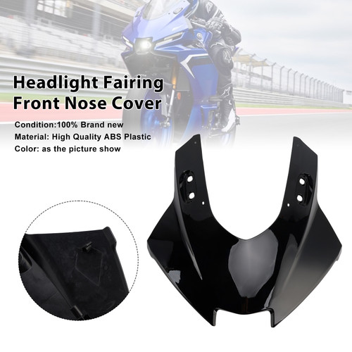 2025-2026 Yamaha YZF-R3 YZF-R25 Headlight Fairing Front Nose Cover Black Generic