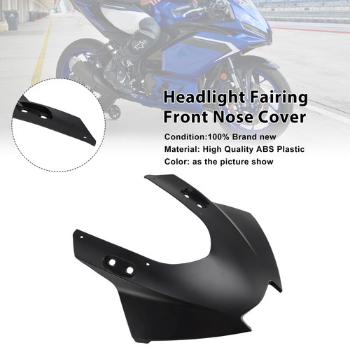 2025-2026 Yamaha YZF-R3 YZF-R25 Headlight Fairing Front Nose Cover Matte Black Generic