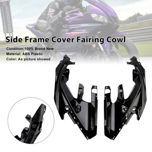 2025-2026 Yamaha YZF-R3 YZF-R25 Side Frame Cover Fairing Cowl Black Generic