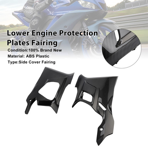 2025-2026 Yamaha YZF-R3 YZF-R25 Lower Engine Protection Plates Fairing Carbon Generic
