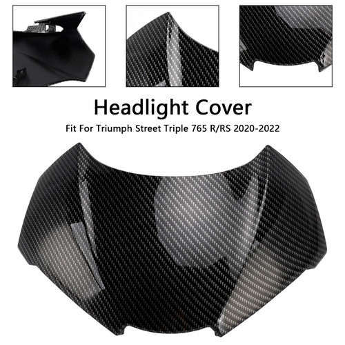 2020-2022 Triumph Street Triple 765 R/RS Headlight Cover Carbon Generic