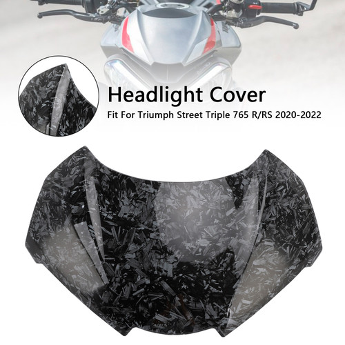 2020-2022 Triumph Street Triple 765 R/RS Headlight Cover Forge Generic