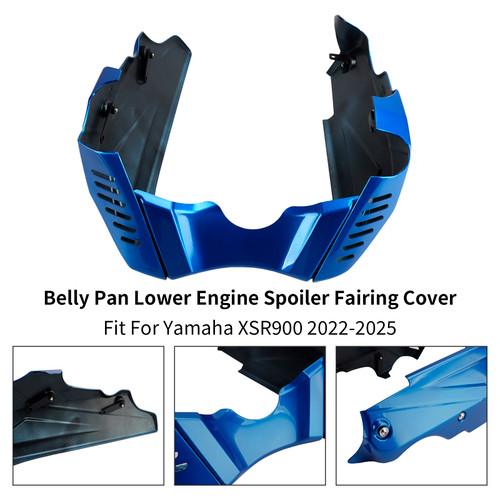 2022-2025 Yamaha XSR900 Belly Pan Lower Engine Spoiler Fairing Cover Blue Generic