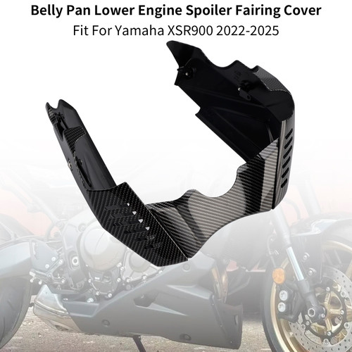 2022-2025 Yamaha XSR900 Belly Pan Lower Engine Spoiler Fairing Cover Carbon Generic