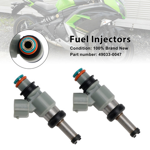 2023-2024 Kawasaki Eliminator (EL450) 2PCS Fuel Injectors 49033-0047 Generic