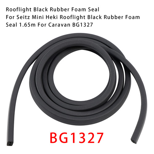 Rooflight Black Rubber Foam Seal 1.65m BG1327 For Heki Mini