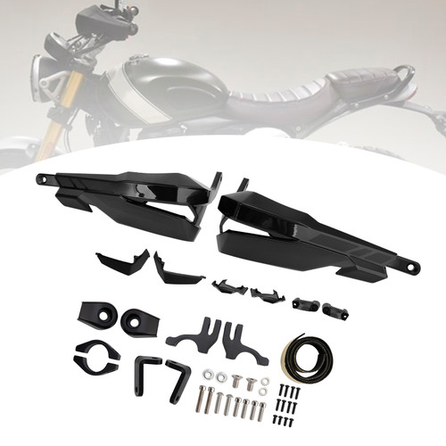 2024-2025 SCRAMBLER 400 X Motorcycle Protector Hand Guards Black Generic