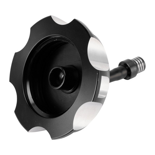 2003-2017 Suzuki RM65 RM100 RM125 RM250 Aluminum Gas Fuel Tank Cap with Vent Hose 2FJ-24610-00 Black Generic