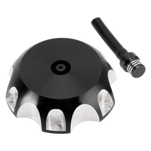1987-2023 Yamaha Raptor TTR50E TTR50E Aluminum Gas Fuel Tank Cap with Vent Hose 2FJ-24610-00 Black Generic