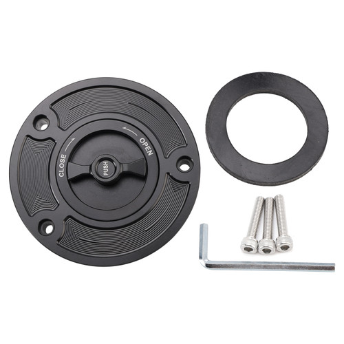 2003-2025 Suzuki GSXR 600 GSX-R 750 1000 Quick Release Keyless Fuel Gas Cap 107mm Black Generic