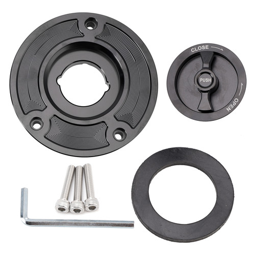 2003-2025 Suzuki GSXR 600 GSX-R 750 1000 Quick Release Keyless Fuel Gas Cap 107mm Black Generic