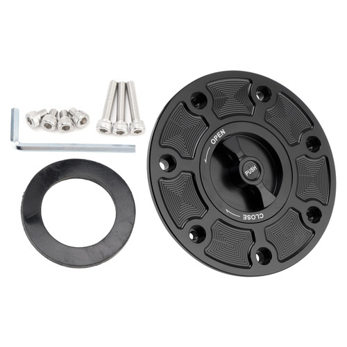 2017-2025 DUKE 790/ 890/ 390/ RC390 Quick Release Keyless Fuel Gas Cap 115mm Black Generic