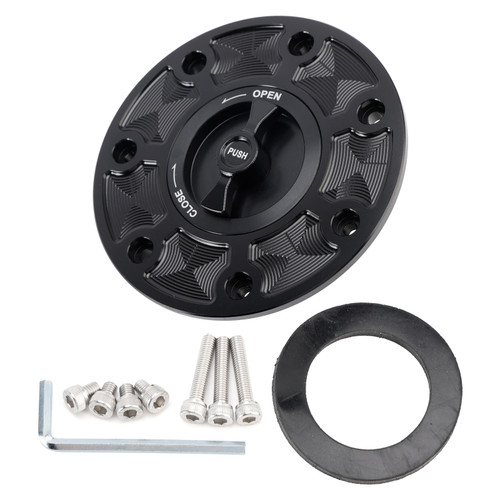 2017-2025 DUKE 790/ 890/ 390/ RC390 Quick Release Keyless Fuel Gas Cap 115mm Black Generic