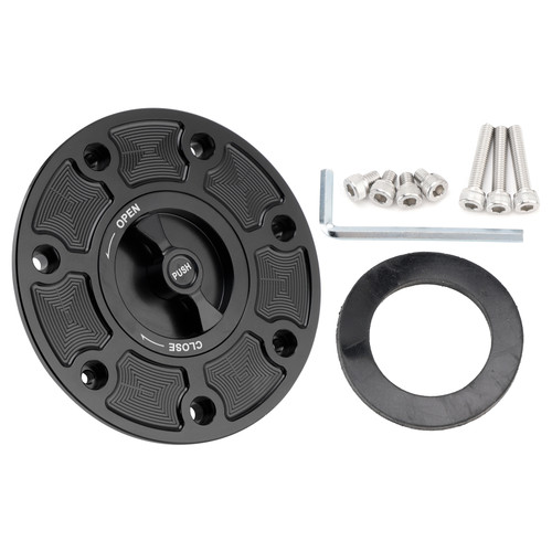 2017-2025 DUKE 790/ 890/ 390/ RC390 Quick Release Keyless Fuel Gas Cap 115mm Black Generic