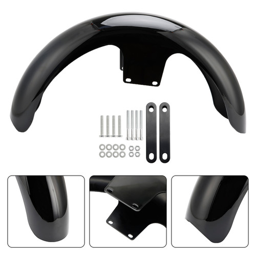 1998-2013 Touring Road Glide/ King 19"Wrap Front Fender Black Generic
