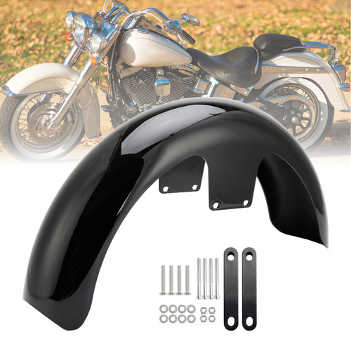 2006-2013 Touring Street Glide CVO/ EFI/ FLHX 19"Wrap Front Fender Black Generic