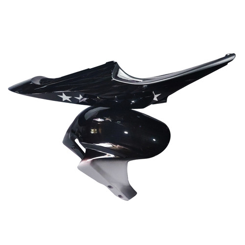 2005-2006 Honda CBR600RR Amotopart Fairings Black & Silver SevenStars Racing Customs Fairing