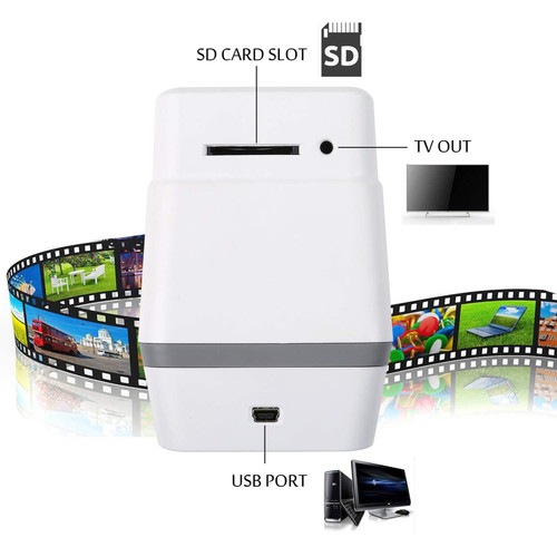 Old Film Scanner 14MP 22MP Converts 126KPK/135/110/Super 8 Films Film Scanner HD