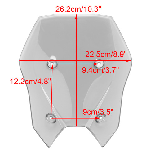 2025- Kawasaki Z900 Z 900 Windshield Windscreen CLear Generic