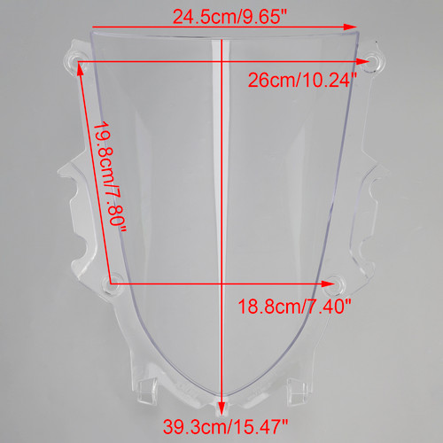 2019-2025 YAMAHA YZF-R3 YZF-R25 Windshield WindScreen Clear Generic