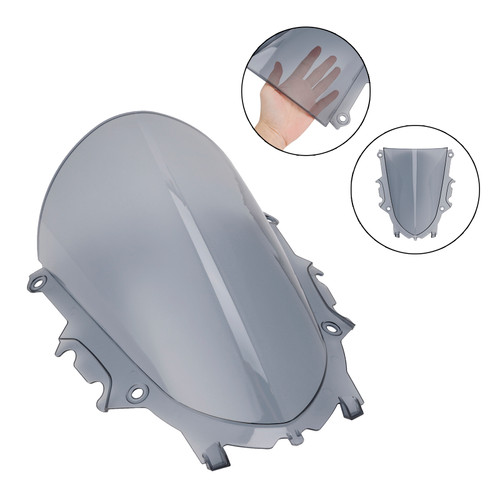 2019-2025 YAMAHA YZF-R3 YZF-R25 Windshield WindScreen Gray Generic