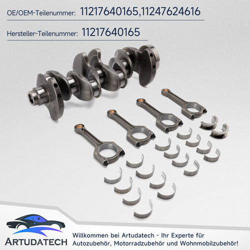 Engine Crankshaft & Connecting Rod & Bearings for BMW N20 320i 328i 528i 2.0L