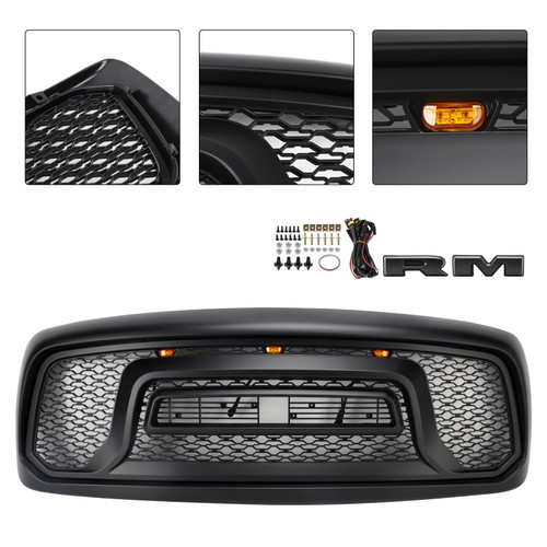 2002-2005 Dodge RAM 1500 2500 3500 Front Bumper Grille Rebel Style Generic