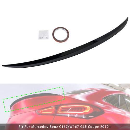 2019+ Mercedes-Benz C167/W167 GLE Coupe Rear Boot Spoiler Gloss Black Generic
