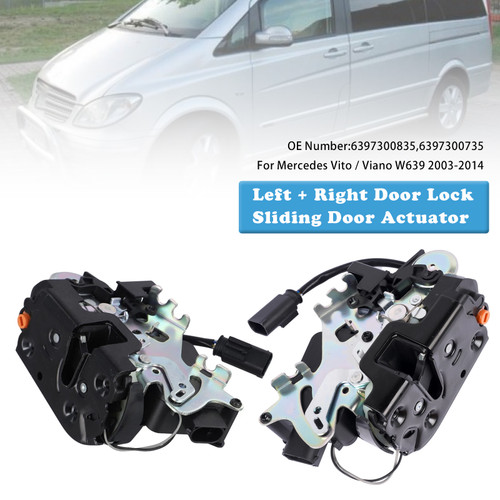 2003-2014 Mercedes Vito/ Viano W639 Left+Right Door Lock Sliding Door Actuator 6397300835 6397300735 Generic