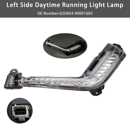 2011-2014 Peugeot 308 Mk1 Hatch Left Side DRL Light Lamp LED Bulbs Generic