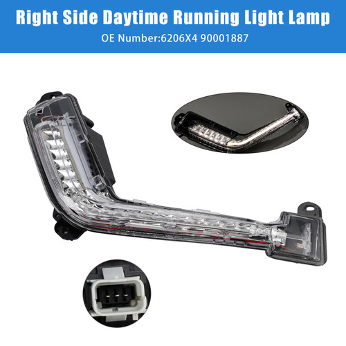 2011-2014 Peugeot 308 Mk1 Hatch Right Side DRL Light Lamp LED Bulbs Generic