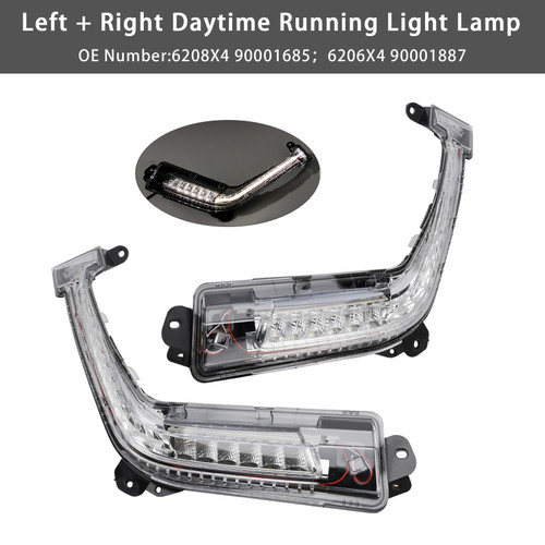 2011-2014 Peugeot 308 Mk1 Hatch Left+Right Side DRL Light Lamp LED Bulbs Generic