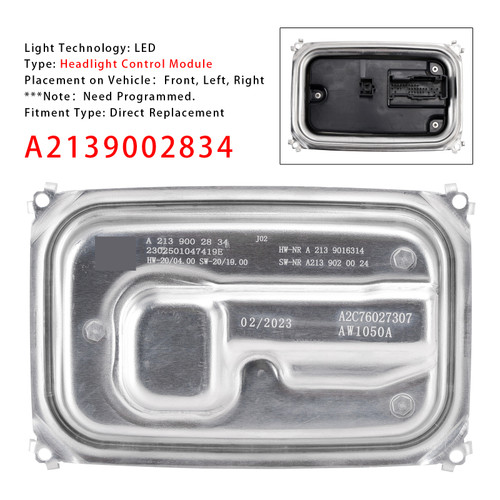 2021-2023 Mercedes-Benz GLA GLB GLC GLE LED Headlight Control Module A2139002834 Generic