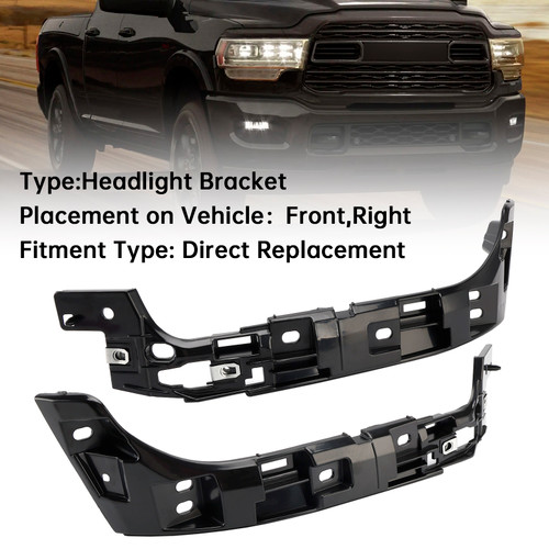 2019-2024 RAM 2500 3500 4500 5500 2Pcs Left Right Headlight Bracket 68448770AA Generic