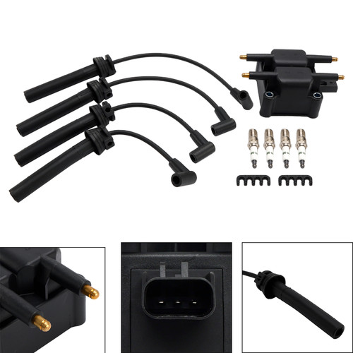 1997-2001 PLYMOUTH BREEZE GRAND VOYAGER NEON VOYAGER Ignition Coil Pack Spark Plug Wire Set UF189 UF403 UF410 Generic